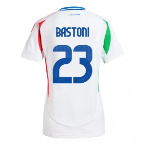 Fotbalové Dres Itálie Alessandro Bastoni #23 Dámské Venkovní Oblečení ME 2024 Krátký Rukáv
